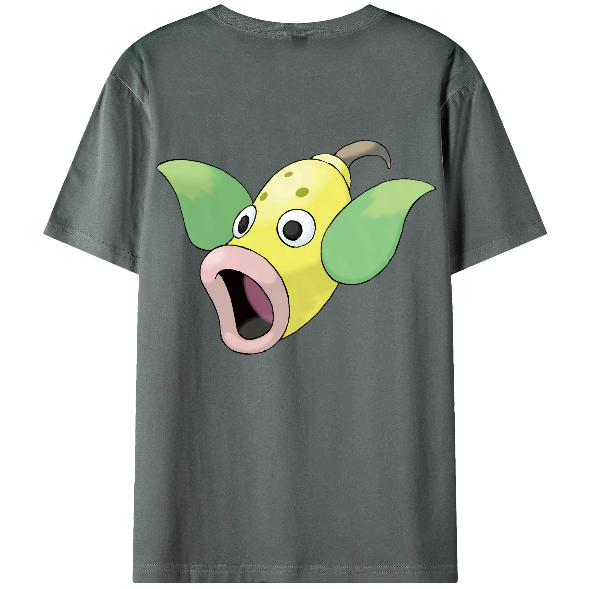 （画像用） ポケットモンスター Pokémon 綿100％ メンズ半袖Tシャツ（バックプリント） 通気性